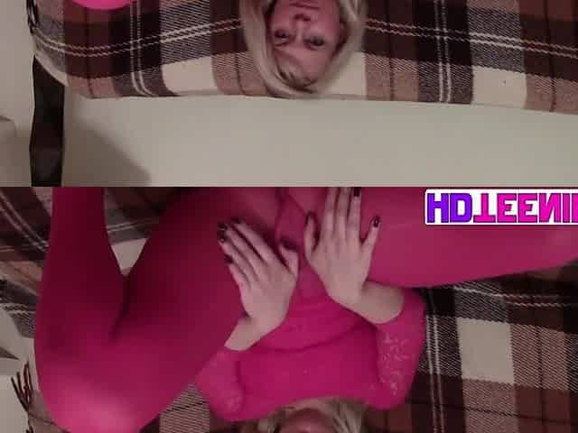 Sexy Katya showing her consummate ass closeup nylons
