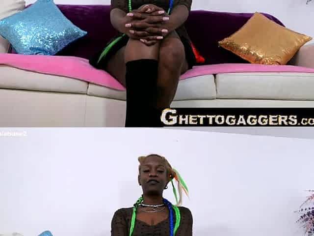 Ebony Slut Rough Face Fucking