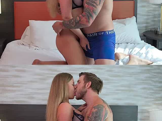 Large Boobs Blond Gets Coarse Screw From An American
