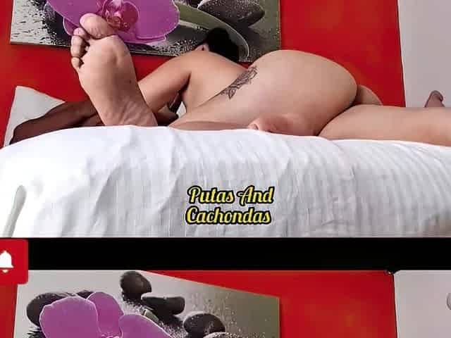 Chunky large-assed angel is devoured by the ebony vergon