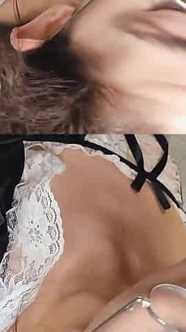 Teen Maid Toothbrush with Fresh Cumshot
