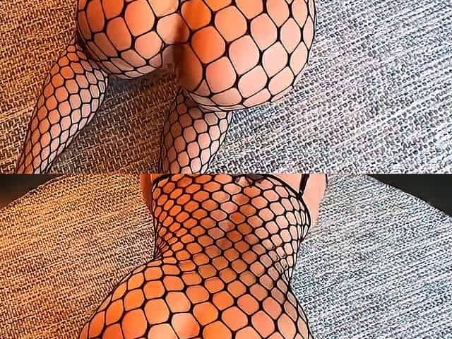 Lily Strong - Hot and spicy Fishnet Catsuit video coming up