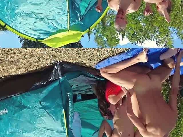 Two Males Met A Couple And Fucked His Girlfriend Right On A Public Beach