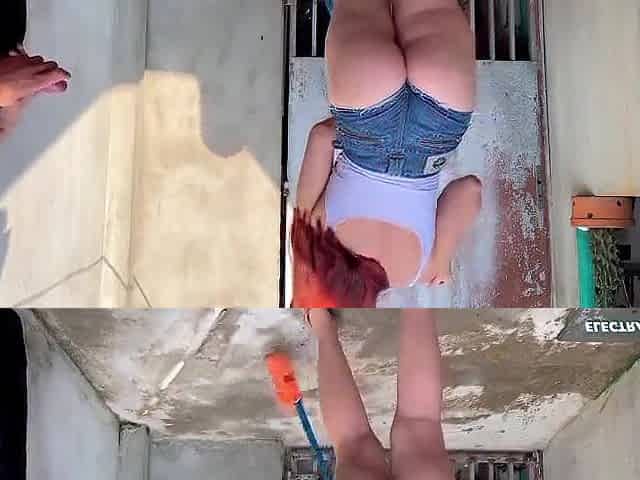I hired this maid, that babe's so sexy, look at these shorts that babe wore to tease me!