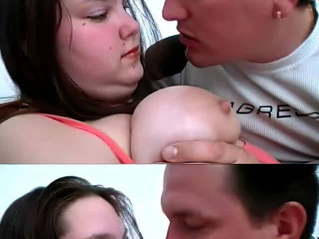 Esther plays with her big natural tits while enjoying intimate moments