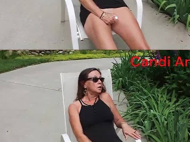 Hot Bitch Model Candi Annie Puts on Outdoor Sex show for Photographer