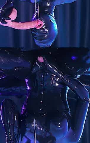 Rubber Doll Femboy Enjoying Ribald Deepthroating