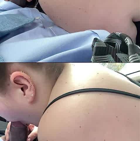 step sis swallows cum for a ride home after class