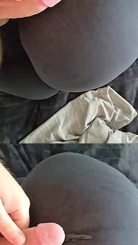 DRY HUMPING!! until that guy cums all over my fresh leggings