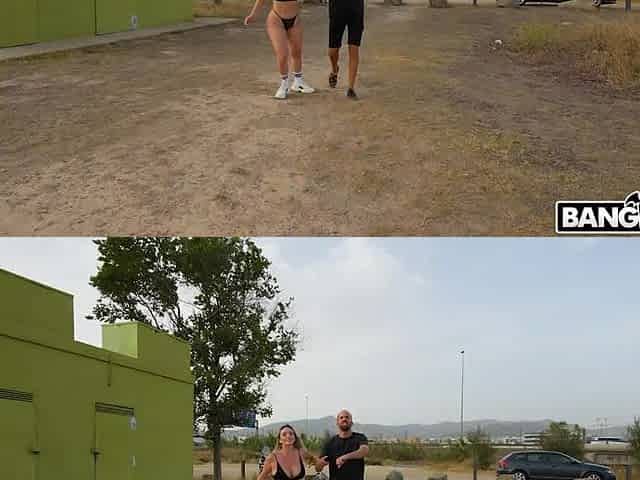 Public Intercourse with big melons porn star