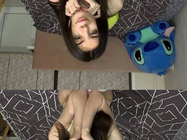 Cute Teen Shows Off on Webcam