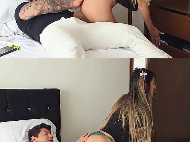 Stepdad tries my vagina for the 1st time! That guy cums on me!