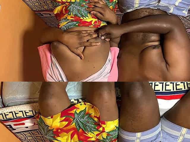 Afro Teen Maid Looks Nervous to Be Drilled by Boss