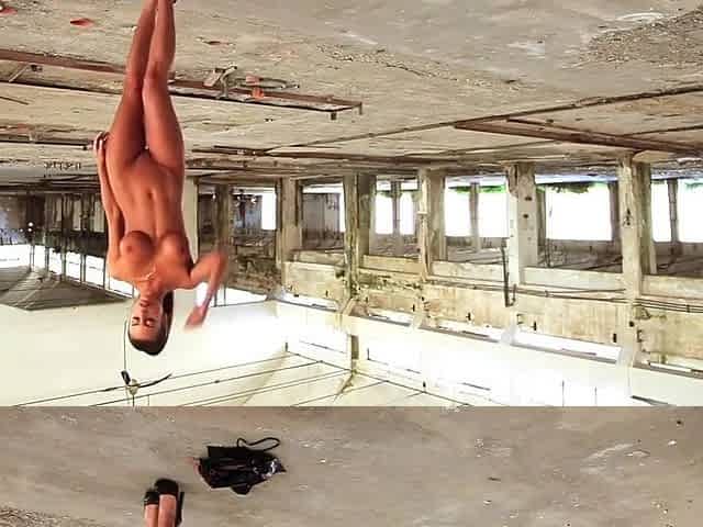 Leather Black Striptease Performance - Isabelle Ferreira And Mini Dress