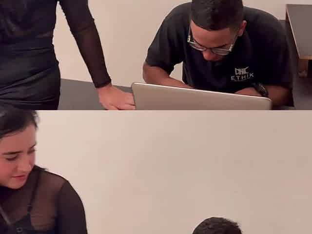 The bully promises to give the nerd a prize if this guy does her college homework, that guy loses his virginity