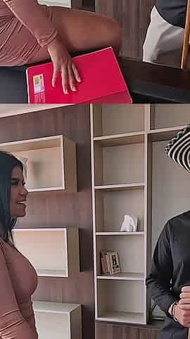 Sexy Colombian Fucks the Boss's Hojo, Gets Her Ass Fooled and Gets Milk in Her Face