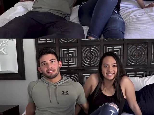 This SEXY College ORIENTAL Let The Whole FOOTBALL TEAM hit it.