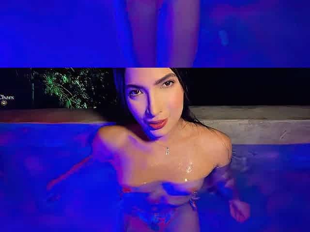 I screw a stranger in the hawt tub at the swingers party.