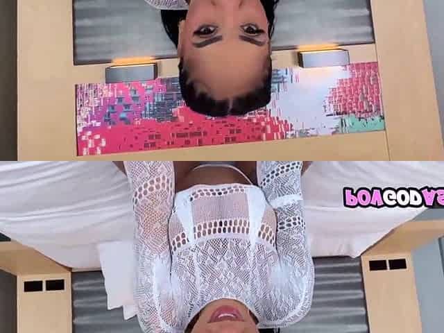 Black Doxy Kona Jade Booty Sliding Hard Dong in her Taut Juicy Snatch
