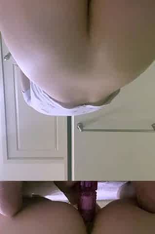 Amateur close up ass toying