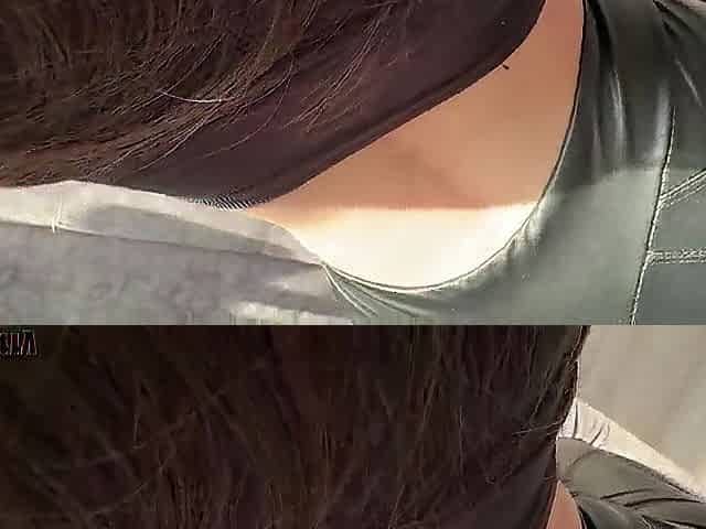 With such a ideal butt, u won't final a minute! Large butt in leather leggings