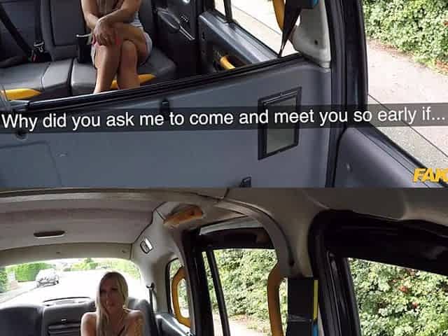 Curvy Buxom Blonde MILF Asks the Taxi Driver To Fuck Her Hard For the Last Time Before She Leaves