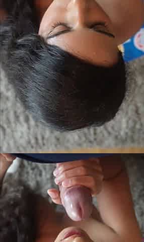 Indian Mirabella Estella Pornstar Sucks off Delivery Guy.