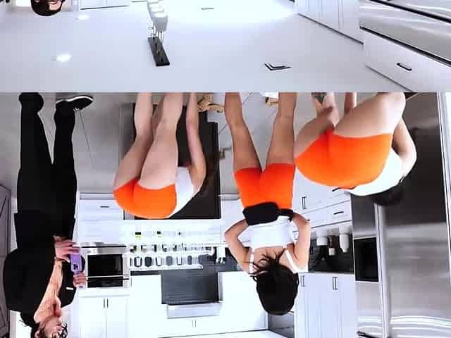 Bosses big dick sucked by sexy barmaids at his home