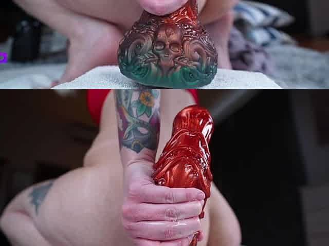 Taking My Dragon Toys Deep in Ass