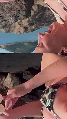 Horny Emme White Gets Her Pussy Fucked on the Beach - Emme White - Loupan Productions