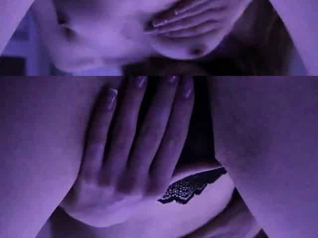 Blonde Teen Fingers Herself to Orgasm Before Bed
