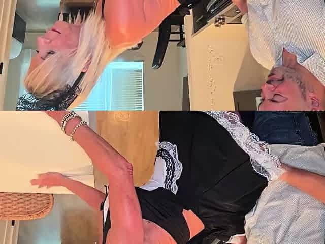 Blonde Natasha Marley with big boob