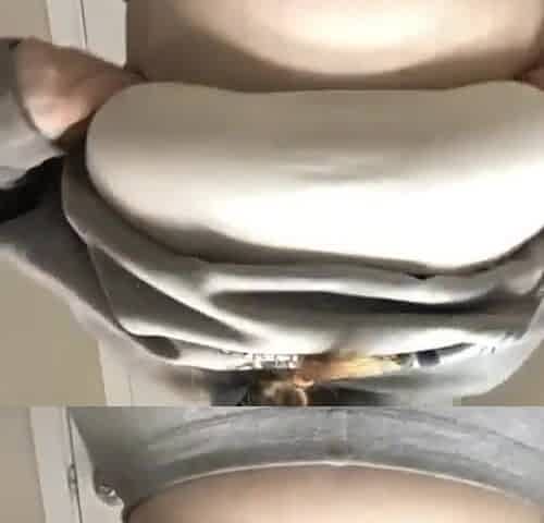 Teen plays with her massive natural breasts