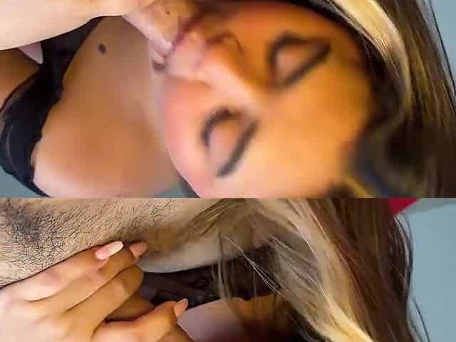 Gal face desires to be bathed in sperm