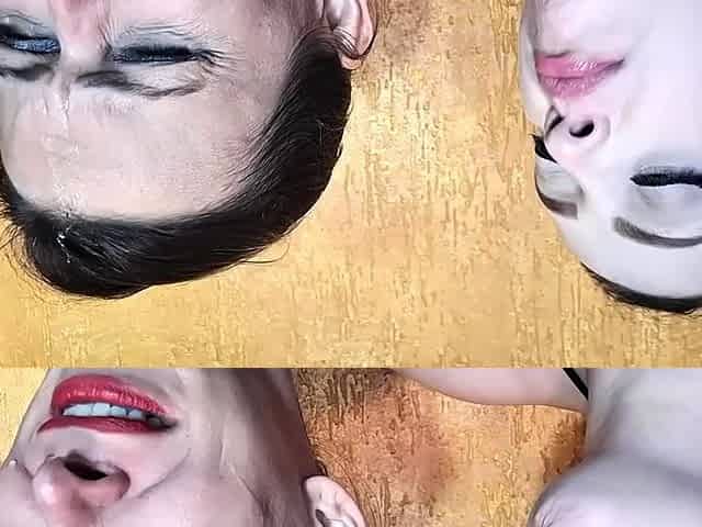 GODDESS SCARLET WHITE - Bbw Goddess Licking A Milf Faces By