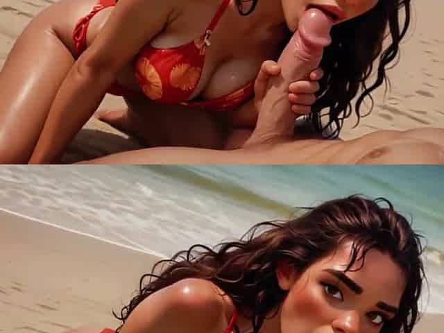 Moana: Paradise Island - Hot Latin babe Deepthroat and All Holes Bang (AI-Generated)