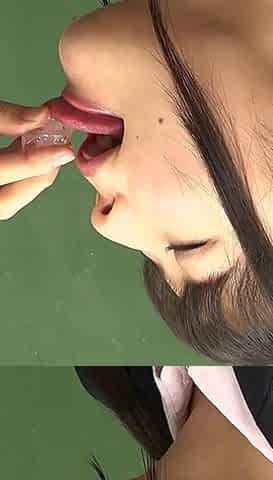 Nose Licking Between Girls in Uniform - Airi Tsukishi.ta Moans While Chiharu Miyazawa Runs Her Tongue Without Stopping