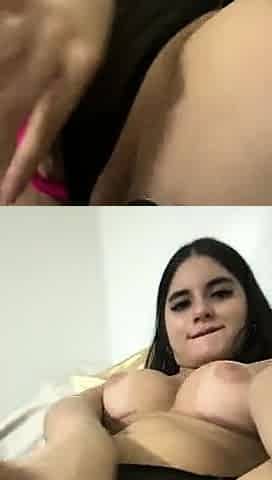 Busty brunette bitch with big boobs