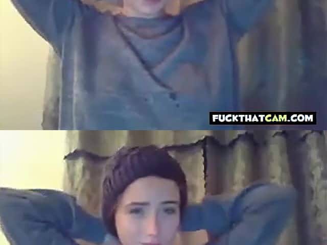 Lactating cam girl teasing on the webcam