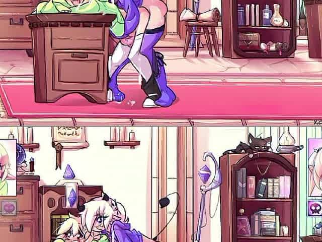MAX THE ELF : ( ANIMATION ) - FUTANARI - SEE A THREE-SOME WITH CUTE BUT CUTIES IN MY ROOM