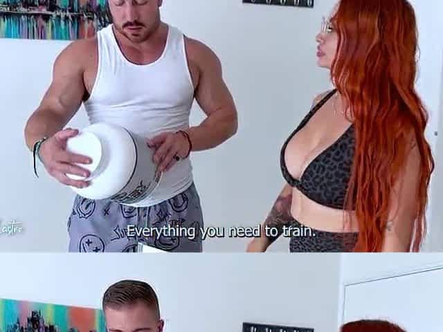Supplement seller gets brawny customer to fill her with milk - Andrea Castro & Large White Bull