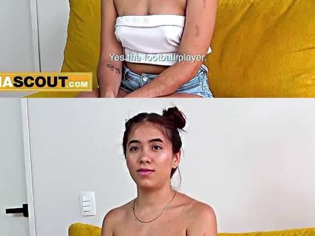 Amateur 18yo Colombian Hotty Takes Giant Dick Up Her Booty To Get Booked
