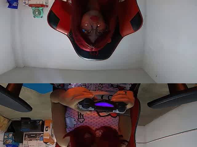 Please play with my pussy and fill it with milk while I'm playing video games.