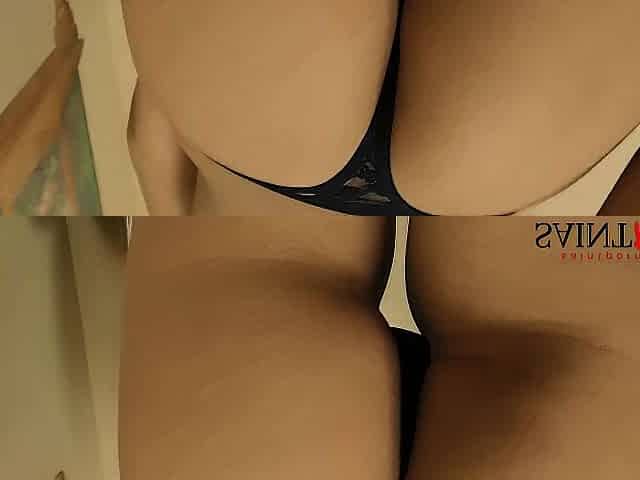 Ella groans as Mike sucks her consummate 34DD breasts