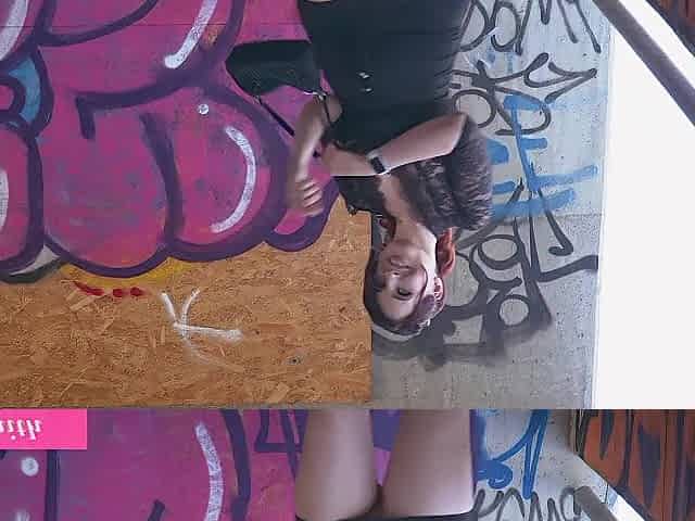 Jeny Smith playing herself in public