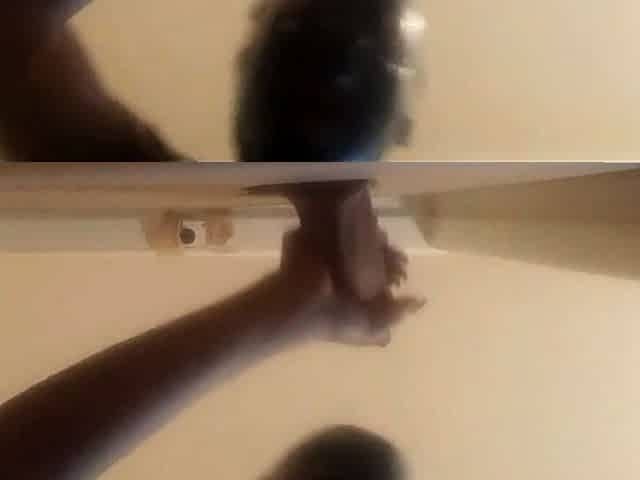 High-Heeled Milf Sucks and Fucks in a Catsuit at a Gloryhole