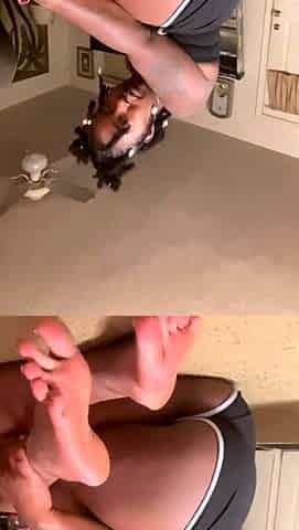 Black and round asses