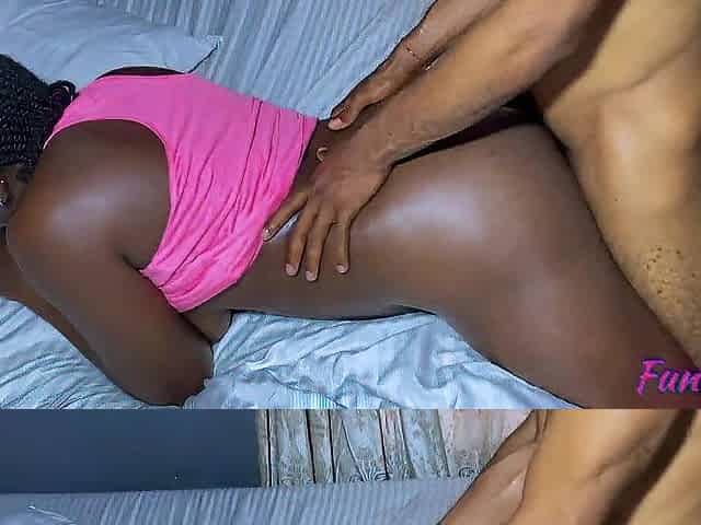 Ebony vagina was served as dinner to pink cap BBC