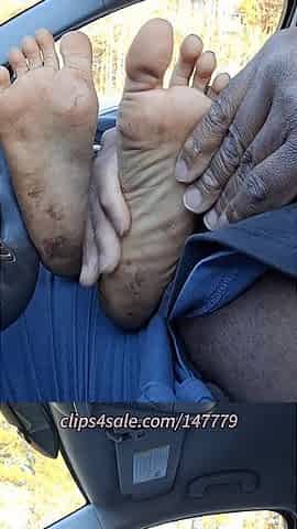 Karma's Virgin Soles 1st Car Feet Worship N Foot Job
