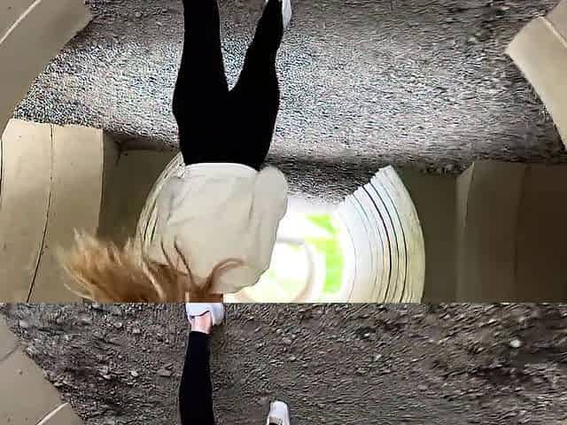 Small golden-haired gives oral-sex and gets banged during a hike